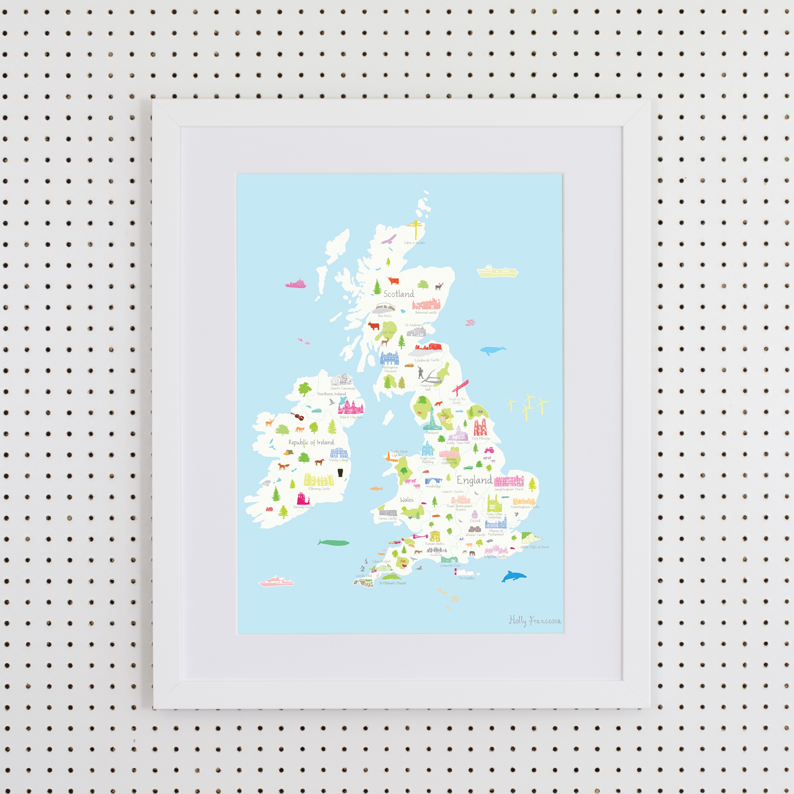 UK Map in Frames