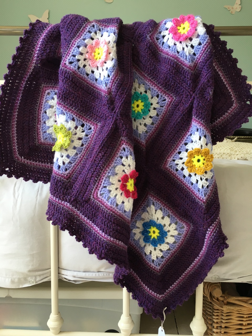 Purple Baby Blanket 1