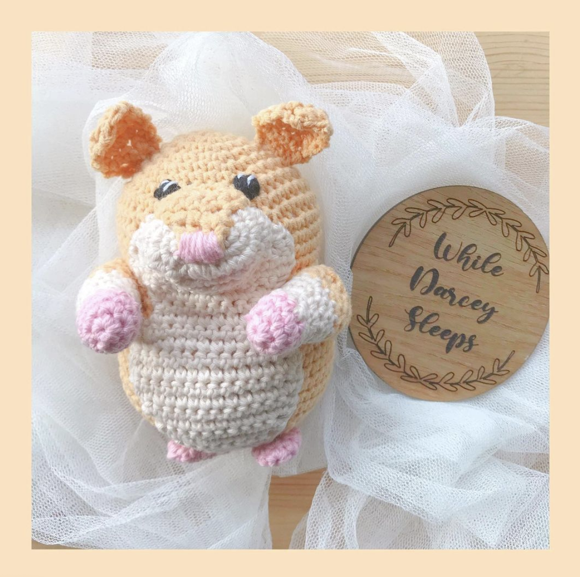 handmade crochet hamster